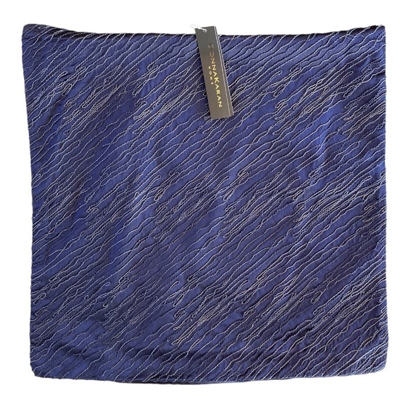 NWT Donna Karan Home Silk Embroidered Pillow Cover Sham - Picture 1 of 9